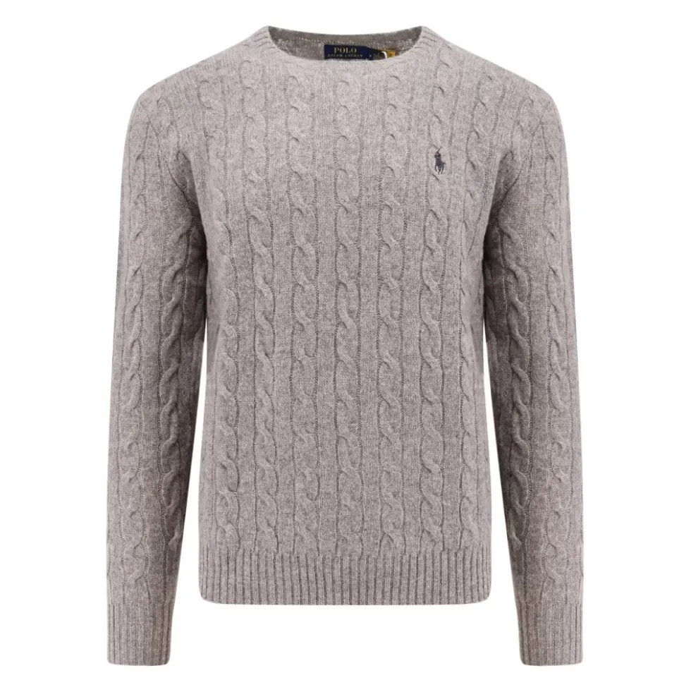 Logo Broderet Uld Kashmir Sweater