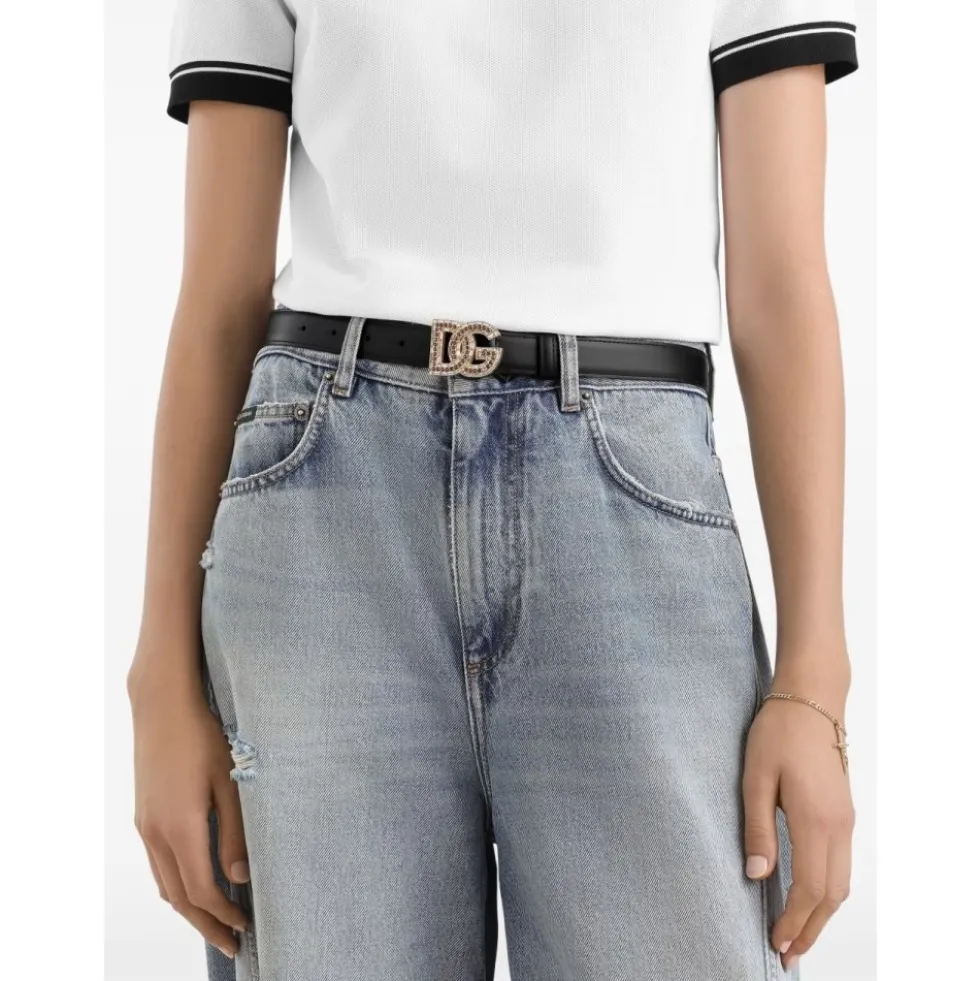Logo Calfskin Belt