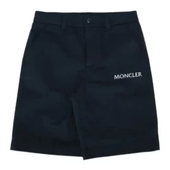 Logo Cotton Gabardine Shorts