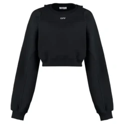 Logo Detalje Bomulds Sweatshirt