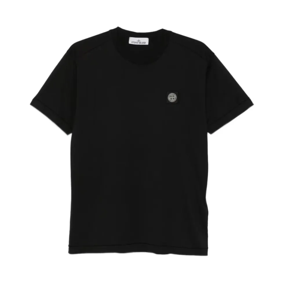 Logo Patch Bomulds T-Shirt