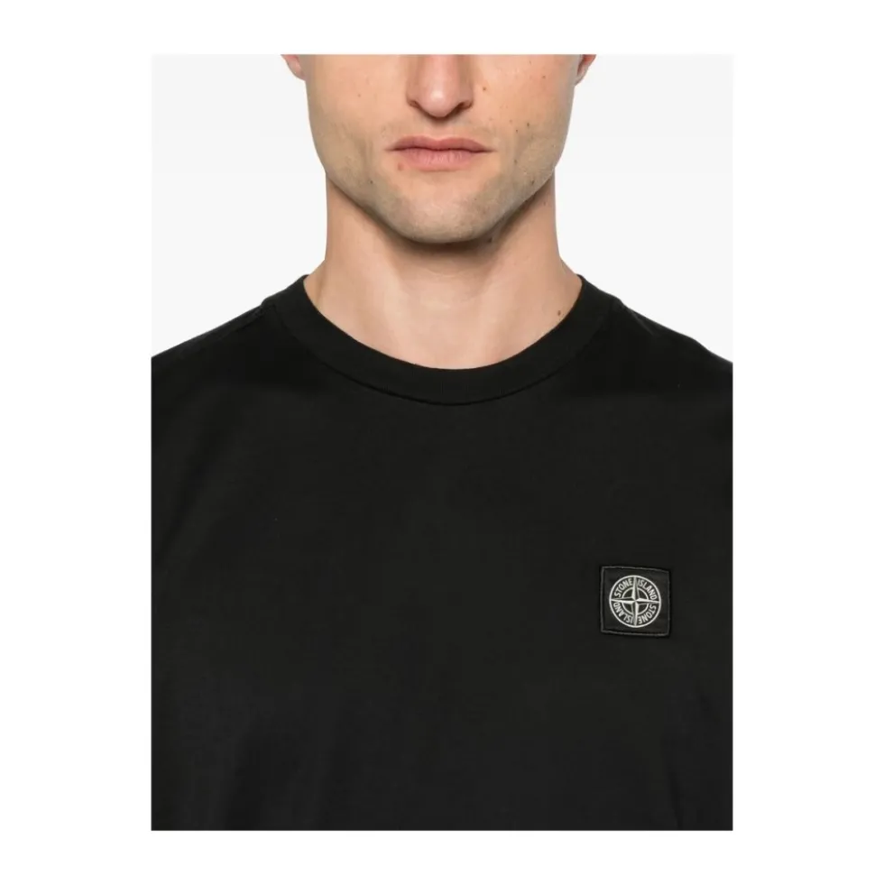 Logo Patch Bomulds T-Shirt