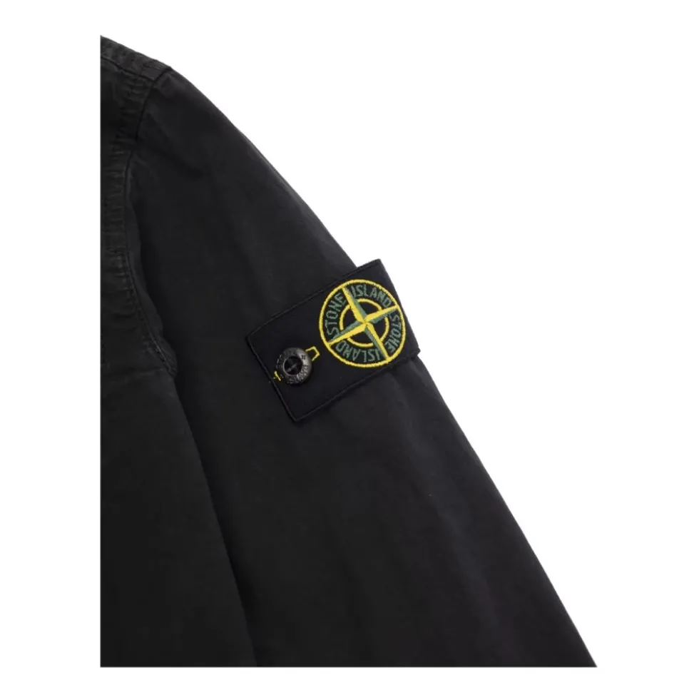 Logo Patch Zip-Up Skjorte