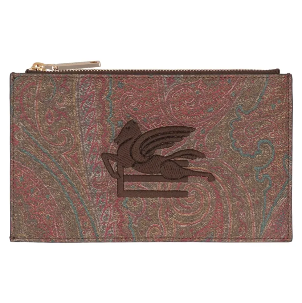 Logo Print Flat Pouch