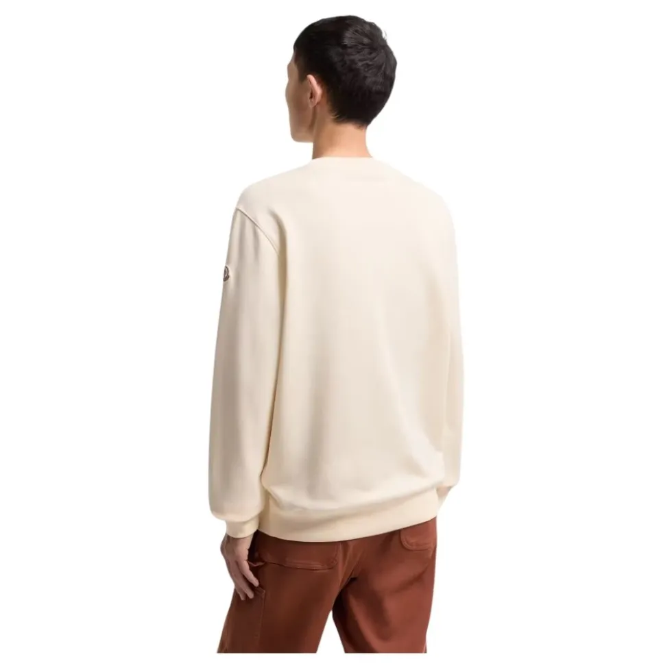 Logo Sweatshirt i Bomuldsblanding – White Ivory