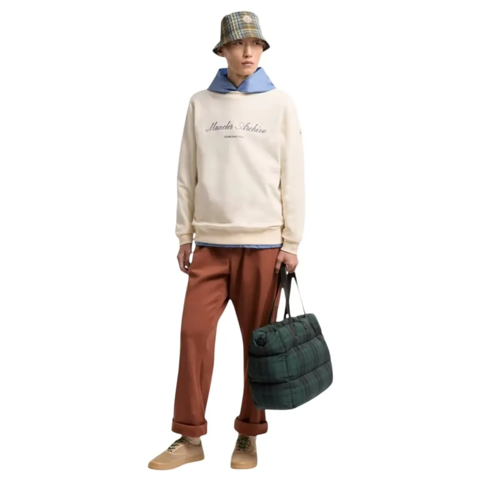 Logo Sweatshirt i Bomuldsblanding – White Ivory