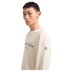 Logo Sweatshirt i Bomuldsblanding – White Ivory