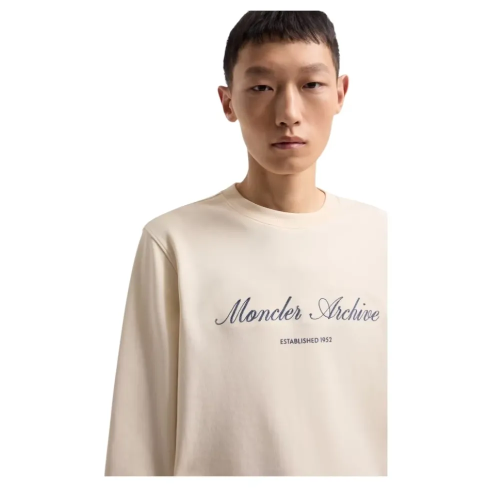 Logo Sweatshirt i Bomuldsblanding – White Ivory