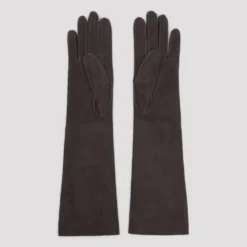Long Slim Suede Gloves