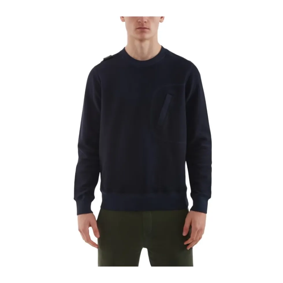 Loopback Crew Sweat Ink Navy