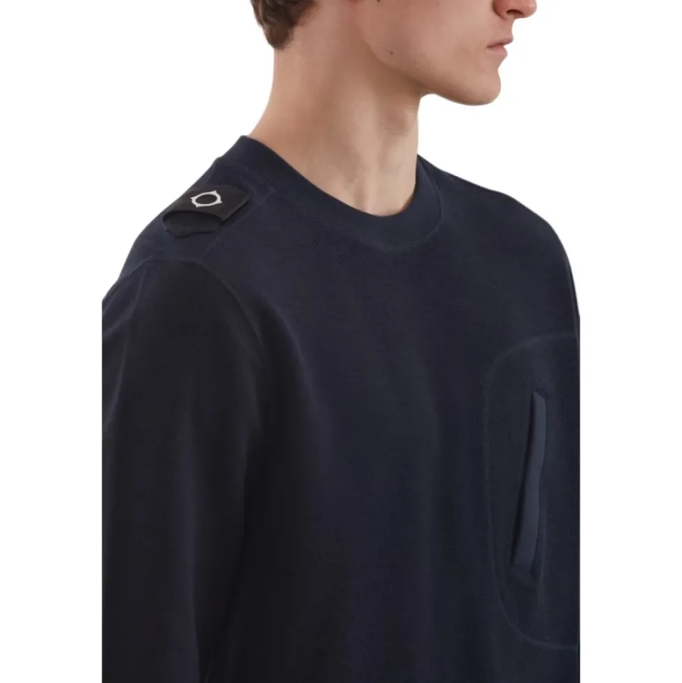 Loopback Crew Sweat Ink Navy