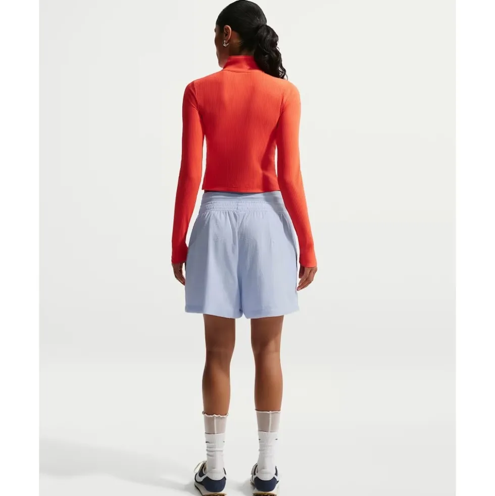 Loose High-Waisted Lightweight Ripstop Shorts