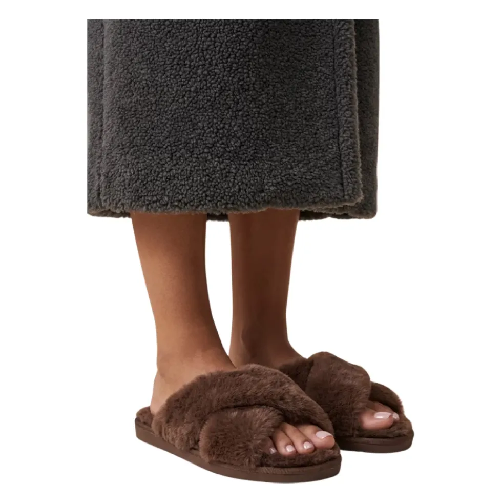 Lou Faux Fur Slippers