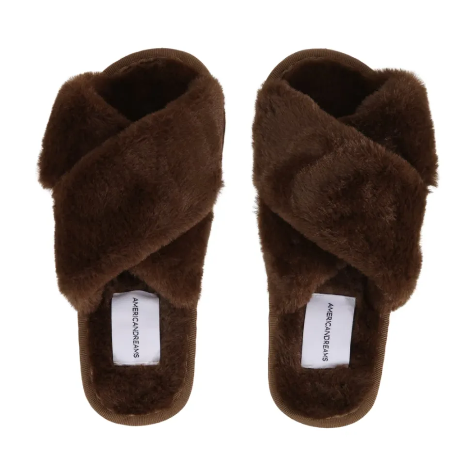 Lou Faux Fur Slippers