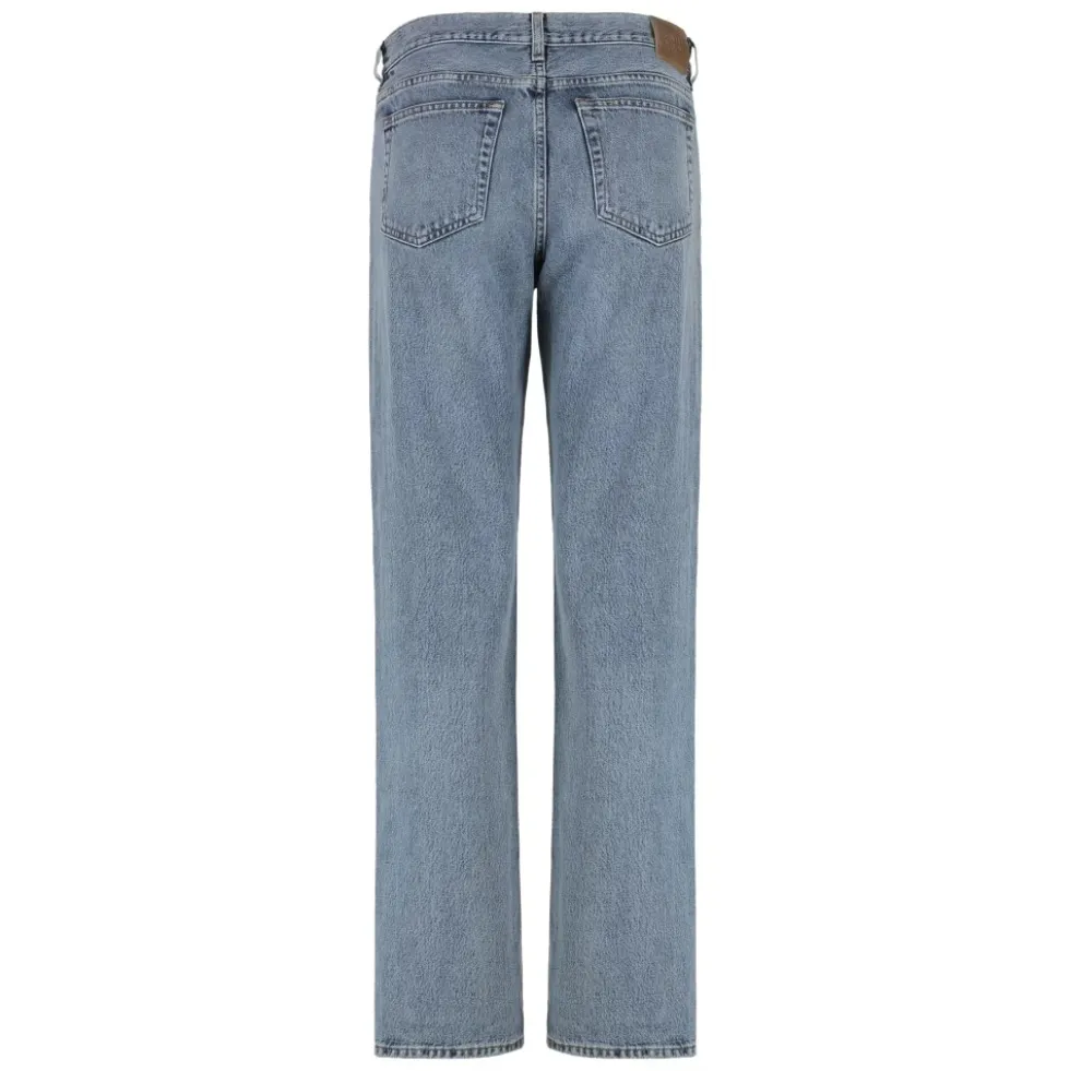 Low Straight Denim Jeans