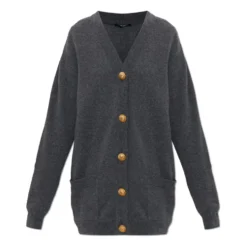 Løstsiddende cardigan med lommer