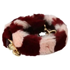 Luksus Bordeaux Pink Pels Skulderrem