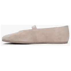Lyse Beige Ballerinaer med Spænde