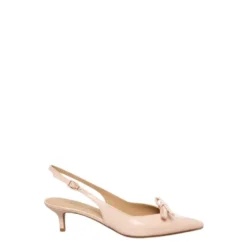 Lyserød Pæon Læder Slingback Sandal