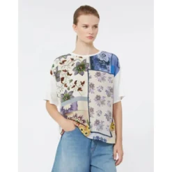Maglia Over con Pannello Stampato