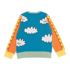 Maglione girocollo con stampa all-over