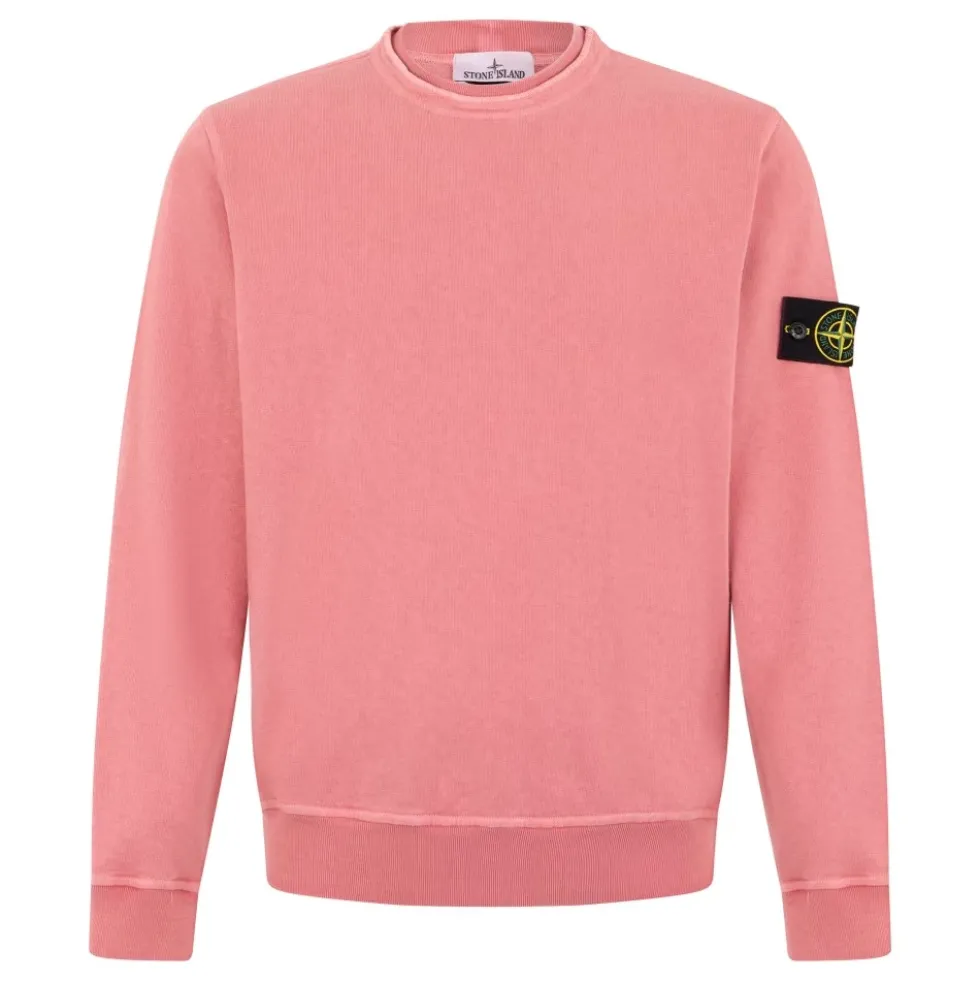 Malfilé Fleece 'Old' Effect Crewneck Sweatshirt