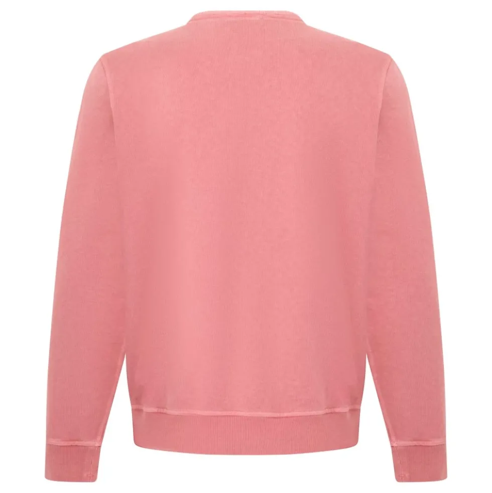 Malfilé Fleece 'Old' Effect Crewneck Sweatshirt