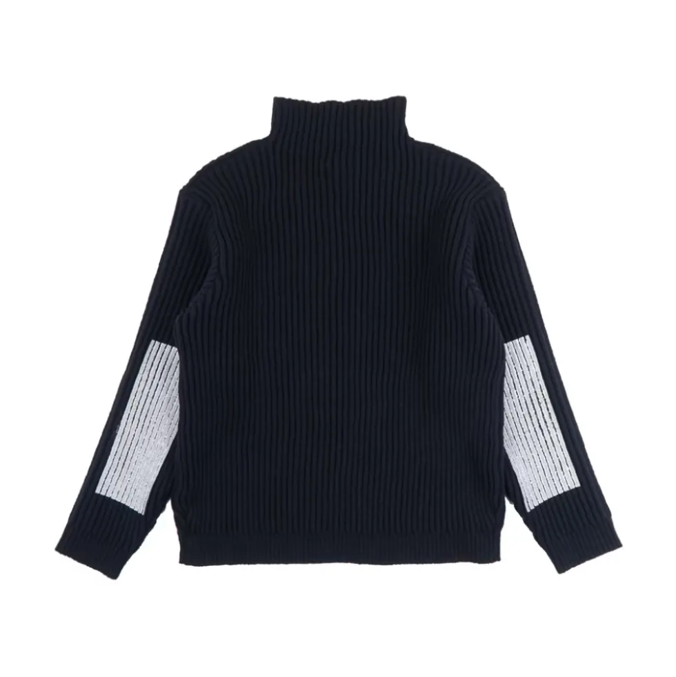 Marina Ribstrikket Turtleneck Sweatshirt