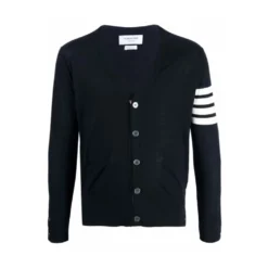 Merinould 4-Bar Klassisk V-hals Cardigan
