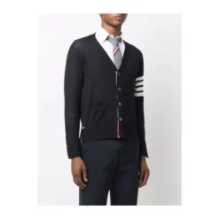 Merinould 4-Bar Klassisk V-hals Cardigan