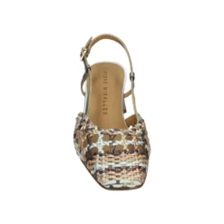Metallic Sling-back med G Bredde