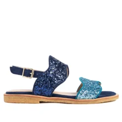 Midnight Blue Glitter Bølge Sandal
