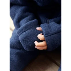 Mikk -line - Wool Baby Suit, OOS50005 - Blåthts
