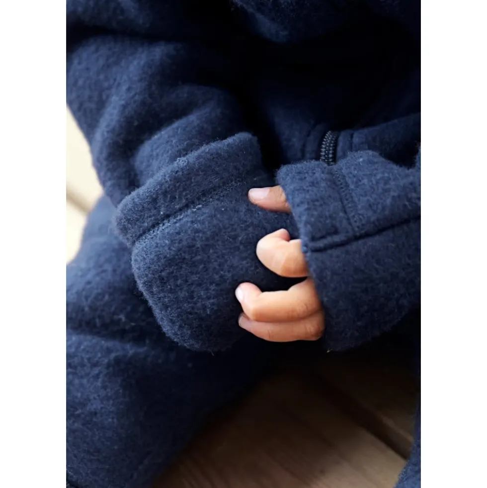 Mikk -line - Wool Baby Suit, OOS50005 - Blåthts