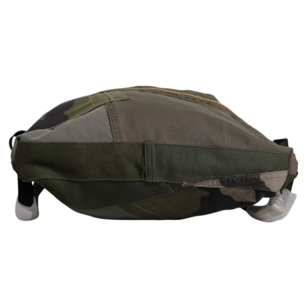 Military Green Patchwork Rucksack Rygsæk