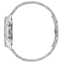 41mm rustfrit stålkasse, sort skive, lille sekundvisning, sort keramisk bezel med tachymeter indikation, rustfrit stål armbånd