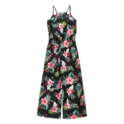 Mønstret jumpsuit i teknisk stof