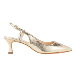 Moderne kitten heel slingback pump