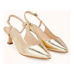 Moderne kitten heel slingback pump