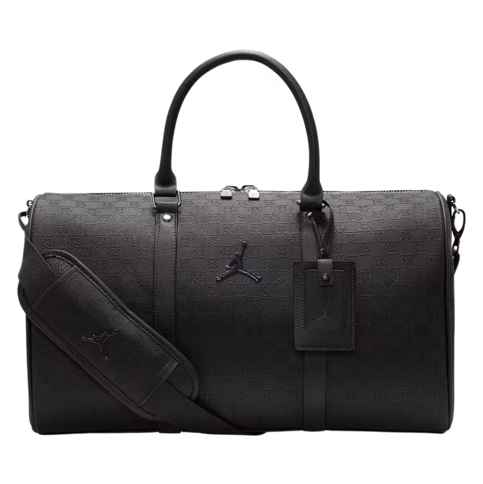 Monogram Faux Leather Duffel Bag