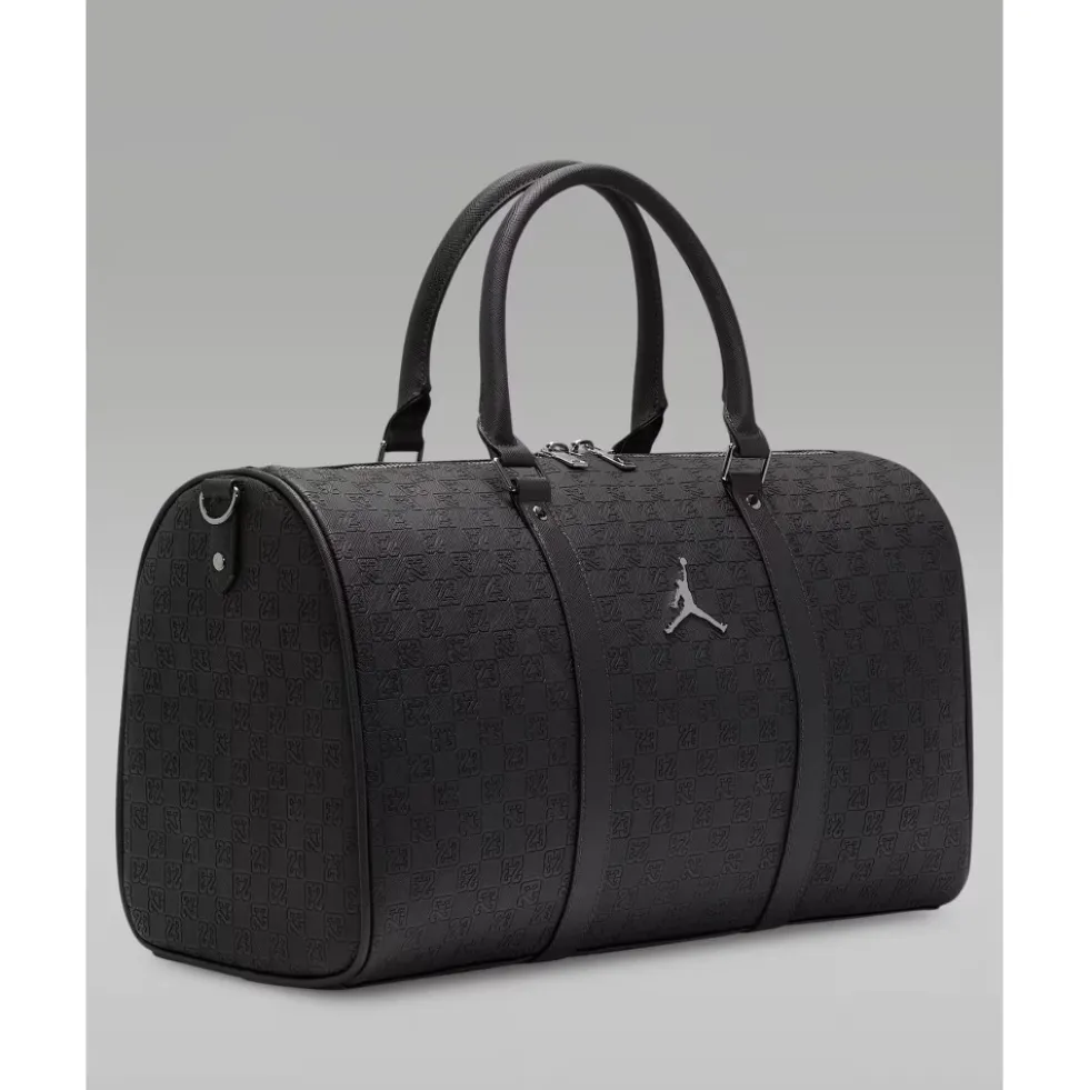 Monogram Faux Leather Duffel Bag