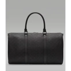 Monogram Faux Leather Duffel Bag