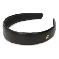 monogrammeret sort pandebånd