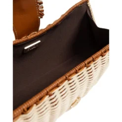 Nathalie Woven Wicker Clutch
