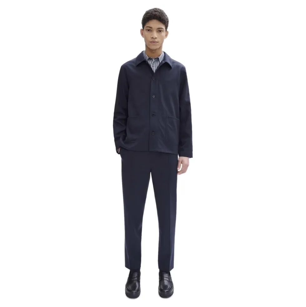 Navy Blue Kerlouan Uldjakke
