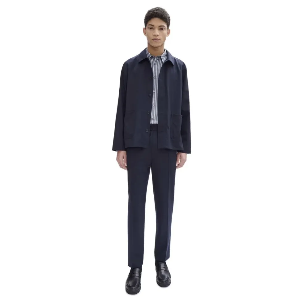 Navy Blue Kerlouan Uldjakke