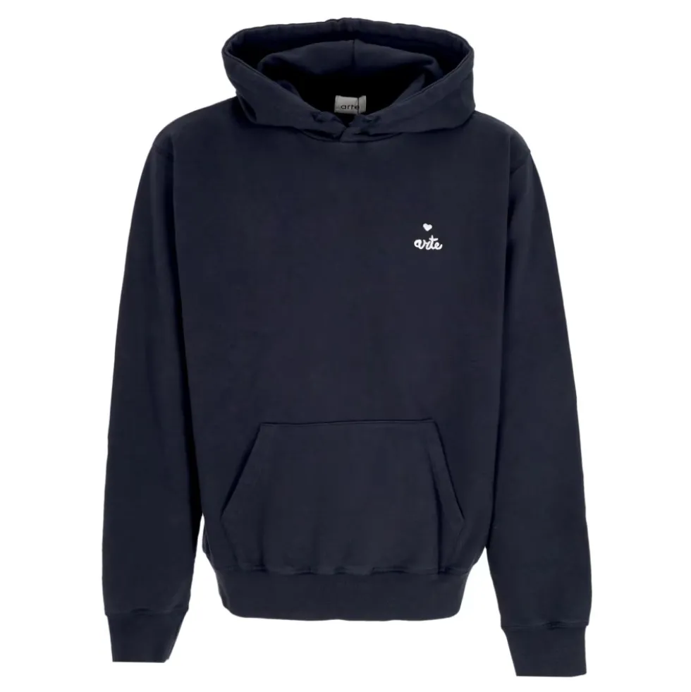 Navy Heart Sweatshirt med hætte