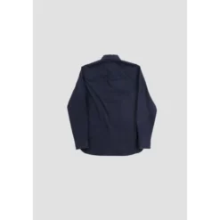 Navy Stretch Cotton Shirt - Sherfield
