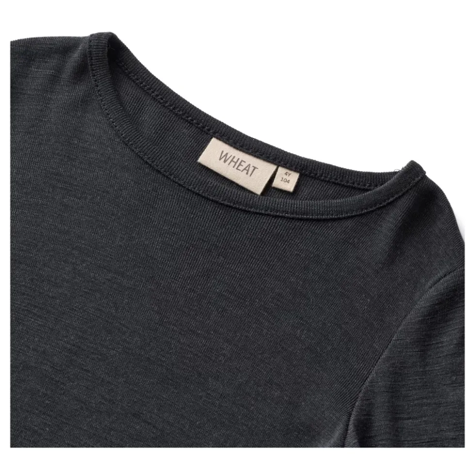 Navy Uld T-shirt LS Alfie
