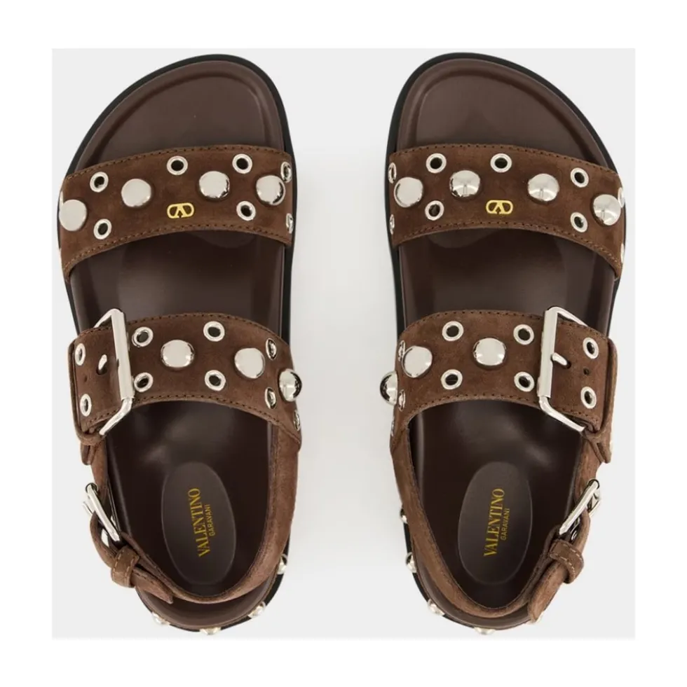 Nellcôte Flade Sandaler i Ruskind